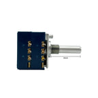 1pc  ALPS RK27 Dual-unit Serrated Volume Rotary Potentiometer 5kX2 10k 20k 50K 100K 250k 500k Round/Flat Shaft 6Pin Leng 25mm