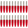 20/100PCS 4mm Stackable Banana Plug Connectors, Insulated High Current Plugs with Screw Terminal for Speaker,Multimeter and Test