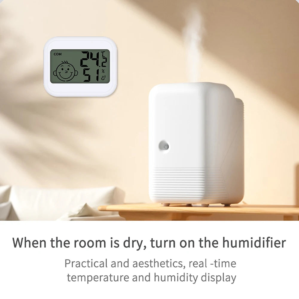 Mini LCD Digital Thermometer Hygrometer Electronic Digital Temperature and Humidity Meter Sensor Gauge Weather Station for Home