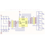 1Pcs Capacitive Sensor FDC2214 Module QFN Chip Adapter Board Electronic Competition Near-Liquid Level Non-Contact Sensing