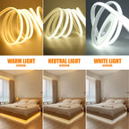 220V Led COB Neon Strip Light Dimmer Switch Power Plug Kit White Blue Pink Red Purple Yellow 5m 20m 30m 0.5m 288LED/m Flex Decor