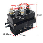 12V 500A Winch Remote Contactor 12000 Pounds Winch Control Solenoid Relay Twin Wireless Remote Recovery For Car Jeep Universal