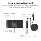Wireless Charger Car Silicone Pad Stand For iPhone 17 16 14 13 12 Xiaomi Samsung Huawei Mobile Phone Fast Car Wireless Charging