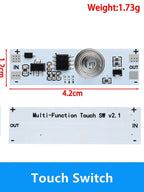 Touch Switch Capacitive Module 5V-24V 3A LED Dimming Control Lamps Active Components Short Distance Scan Sweep Hand Sensor Touc