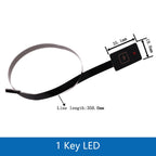 1 2 3 4 5 6 7 8 Key Button Membrane Switch Matrix Array Keyboard Keypad Control Panel Pad DIY Kit For Arduino Smart Car