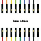DuPont Wire Breadboard Jumper Cable Wire Male to Male Female to Female Male to Female Ribbon Cable for Arduino DIY 20cm