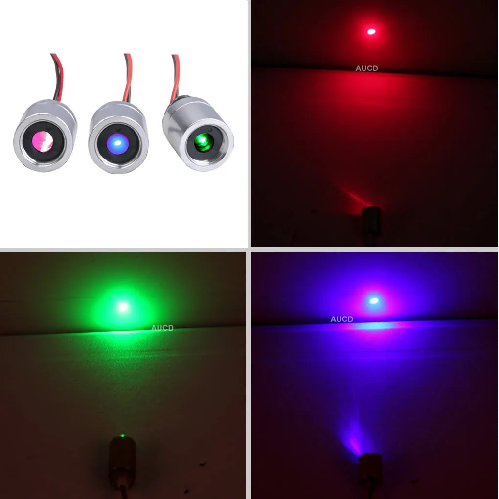 Φ12x15mm 5VDC Red-100mW Green-50mW Blue-100mW RGB Laser Module Diode For Lawn Lamp Starry Sky Lighting Laser Levels Parts