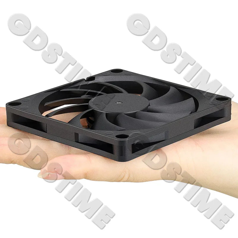 Gdstime 80mm Fan DC 5V 12V 24V 80x80x10MM Brushless Cooling Fan 8010 Double Ball Cooler 8CM Axial Fan for PC Case CPU Cooling