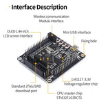 Small System ARM STM32 Development Board STM32F103RCT6/RBT6 32-bit Microcontroller Board for Electronics Projects