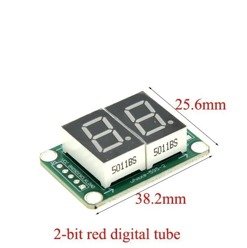 Static drive 2 3 4 segment Digital Tube LED Display Module 2 Digital 74HC595 tube 100% new original