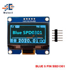 1.54 Inch OLED Module 5 Pin 7 Pin White Blue Yellow SPI IIC I2C Interface SSD1309 SPD0301 Driver 128x64 Display Screen Board