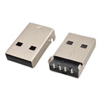 5/10PCS USB-A Male Plug Type A USB 2.0 Male Connector Curved Pin 90 Degree 4 Pin USB AM Male 2.0 Socket