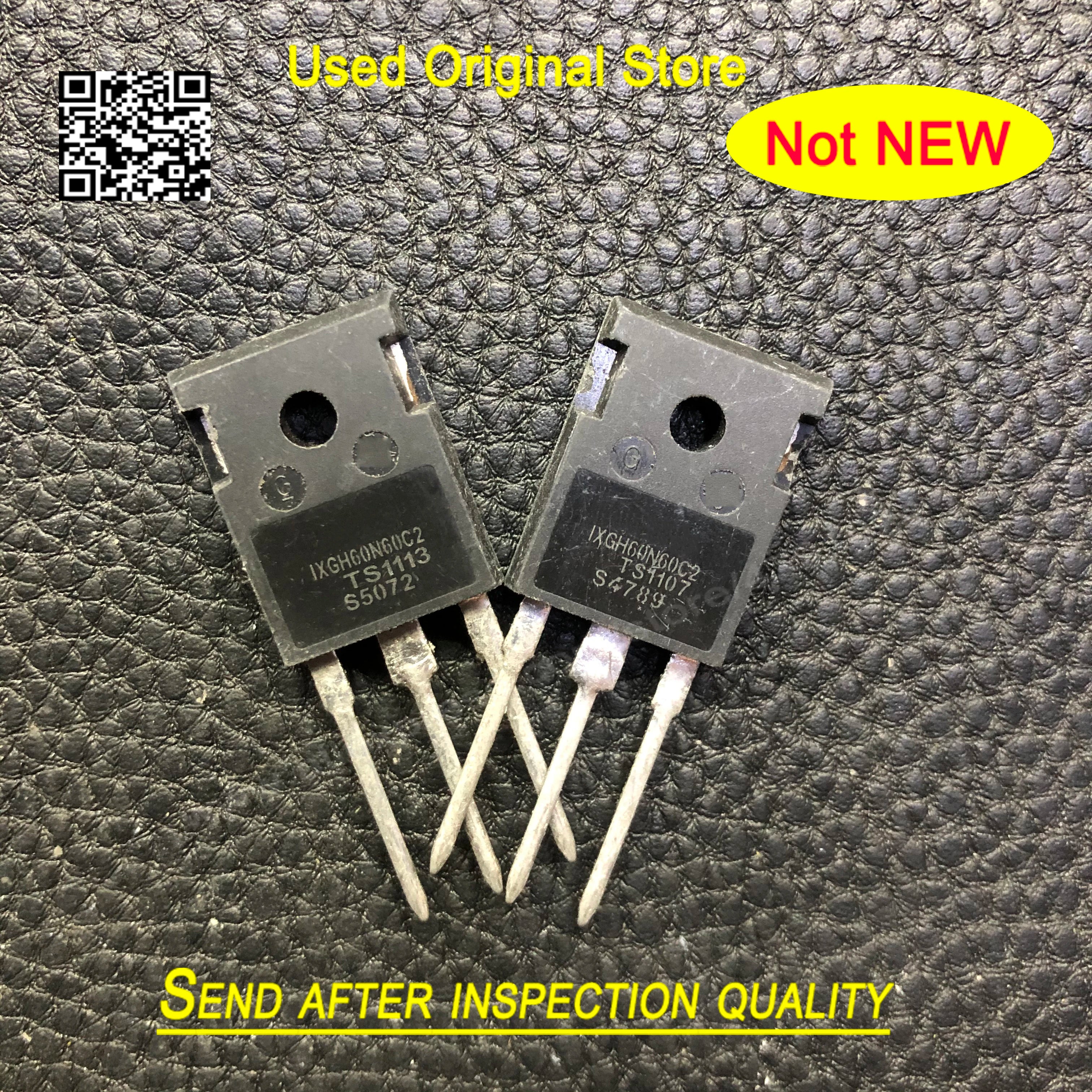 Used 5pcs/lot 60N60 IXGH60N60C2 IXGH60N60B2 High Power Inverter IGBT Tube 75A 600V TO-247 Original disassembly