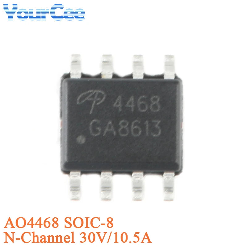 20pcs/5pcs AO4407A SOIC-8 4407A P-channel -30V/-12A SMD MOSFET Field Effect Transistor Chip AO4405AO4411 AO4413 AO4421 AO4435