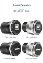 22mmc Metal Round D-Type Module B-USB USB-B B-A Printing Adapter Cabinet Fast