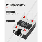 RM1A Series Solid State Relay 25A  40A 50A 75A Zero Cross SSR DC to AC for Heater Control