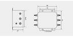 EMI Filter 3 Phase 10A 20A 30A 40A 50A 60A Switch Power Supply Filter 110V 250V 380V 440V Switching Power Supply Wave Filter