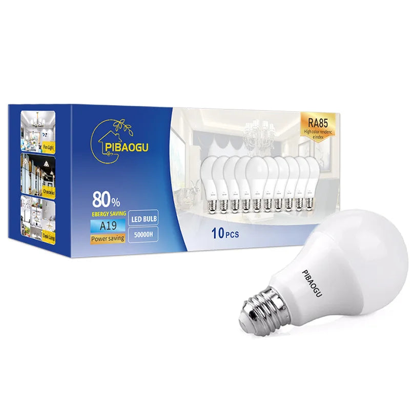 10pcs LED bulb E27 B22 E14 220V Led lamp SMD2835 bombilla 3W 6W 9W 12W 15W 18W 20W Led lights Saving for Indoor  bedroom home