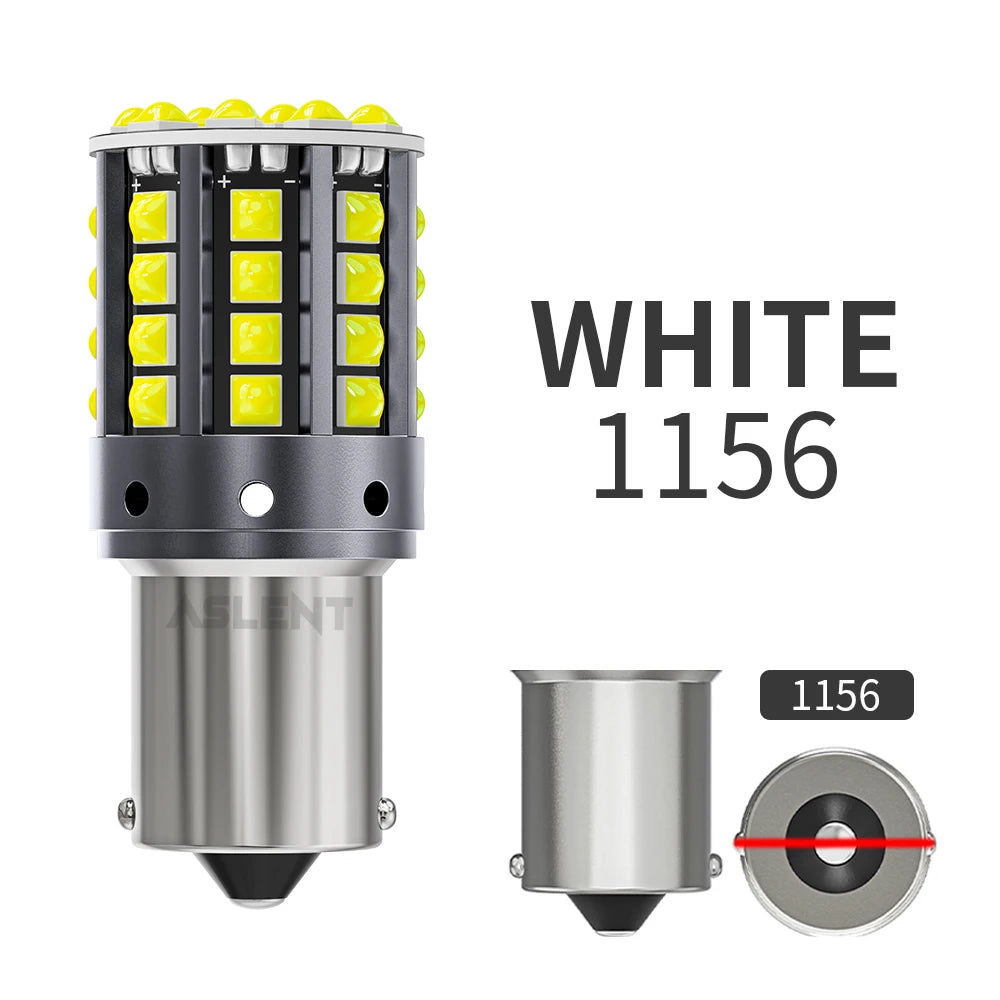 2pcs Car LED Lights BA15S P21W 1156 BAU15S PY21W 1157 BAY15D 44*3030SMD Canbus Front Tail Turn Signal Lamps 7440 7443 W21/5W 12V