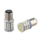 2PCS Small LED Bulbs ForSMD 1206 BAY15D 64SMD LED 1157 Dual Filament Brake Stop Tail Light Bulb Globe 12V Turn Signal Light