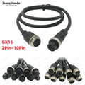 1Pcs GX16 2 3 4 5 6 7 8 10 Pin Male to Female Extension Cable GX-16 Aviation Connector for CCTV Camera Security DVR 1m 2m 5m 10m