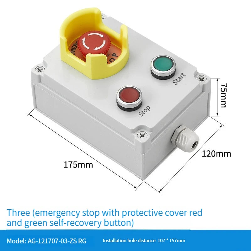 NEW high-quality Switch with arrow button control box self start button water tank electrical industrial emergency stop switch