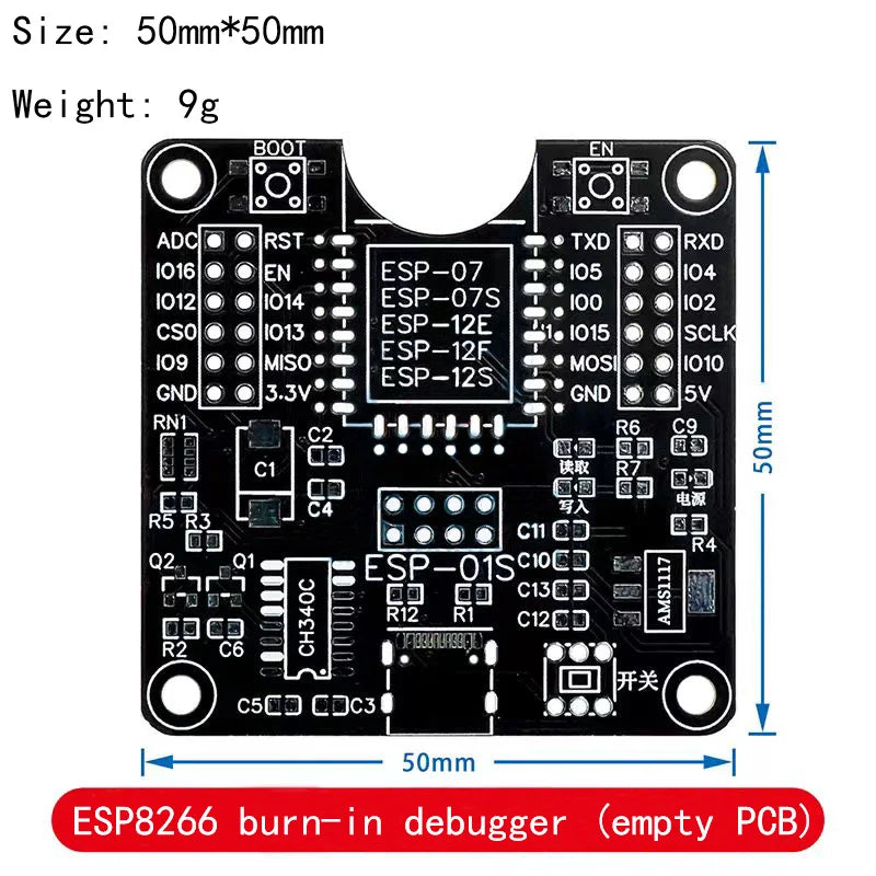 ESP32WROVER/ESP8266/ESP-32 Development Boards, Small Batch Burn-in Fixture Test Boards