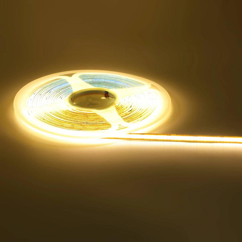 5mm 8mm PCB COB LED Light Strip Free Cut 12V 24V With 2PIN Wire DC Plug 400LEDs/m 3000k 4000k 6000k Flex Lamp 0.5m 1m 5m 10m 20m