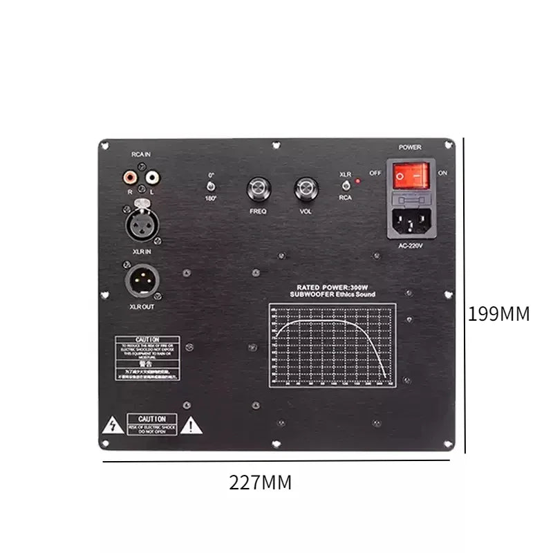 YJCO TPA3255 300W Power Amplifier Board Active Speakers Subwoofer with RCA XLR Input AC-220V Amp Board for Audio Equipment