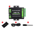 FT232RNL USB TO RS232/485/422/TTL Interface Converter Industrial Isolation Aluminium Case Support Mac Linux Android Windows