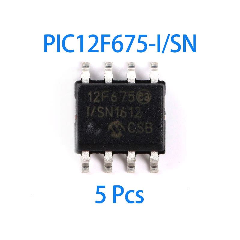 1~100Pcs PIC12F675-I/SN Sop8 Package 8 Bit Flash Memory Pic Microcontroller Integrated Circuit Chip For Electronic Diy Circuit