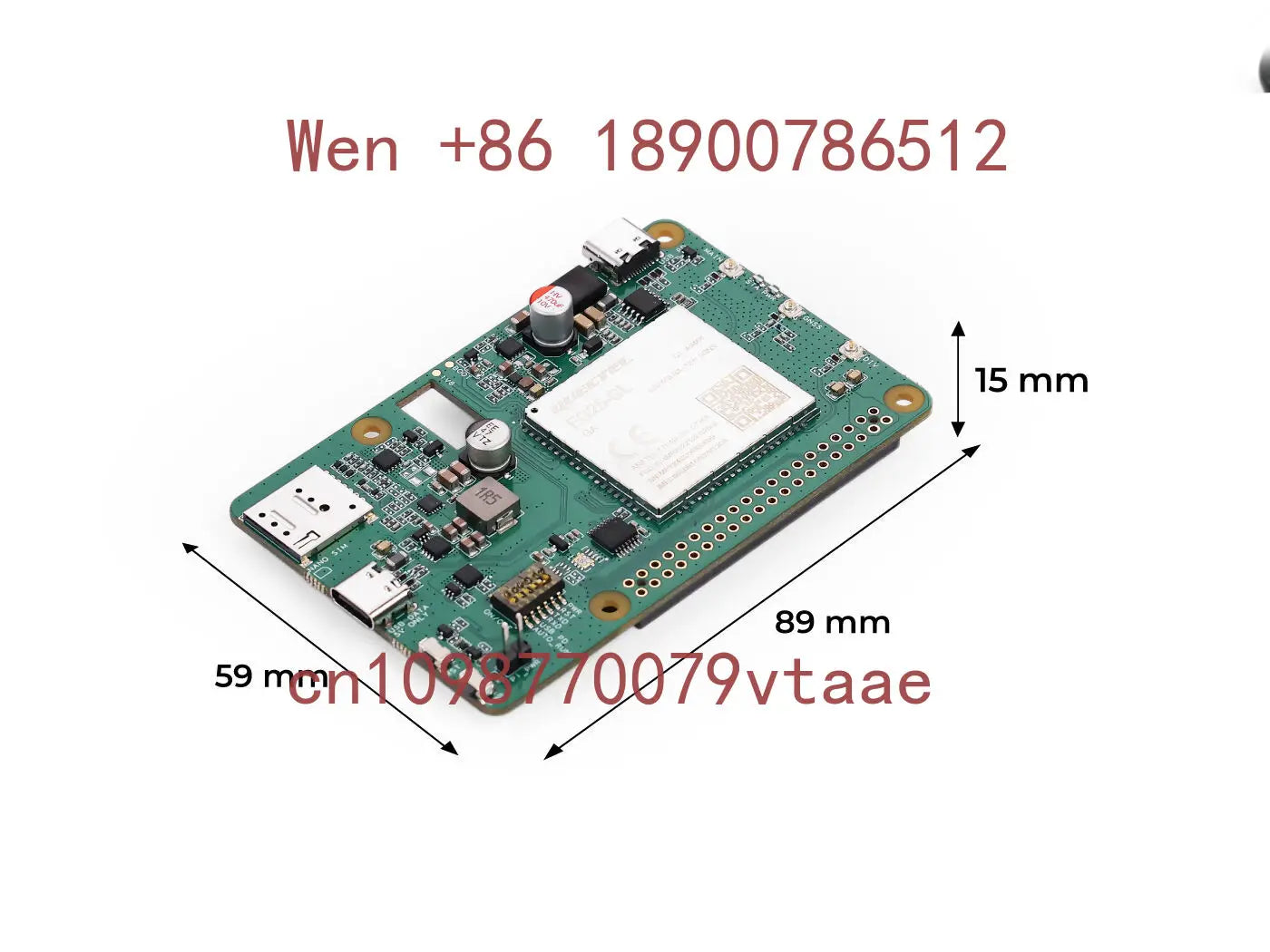Raspberry Pi 4G LTE CAT4 HAT with Quectel EG25-GL, Plug-and-Play, Global Bands
