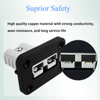 2Pcs Battery Connector 50A Flush Mount Bracket Panel 12-24V DC for Ship Yacht Anderson SB50 Series Connectors Caravan Boat Truck