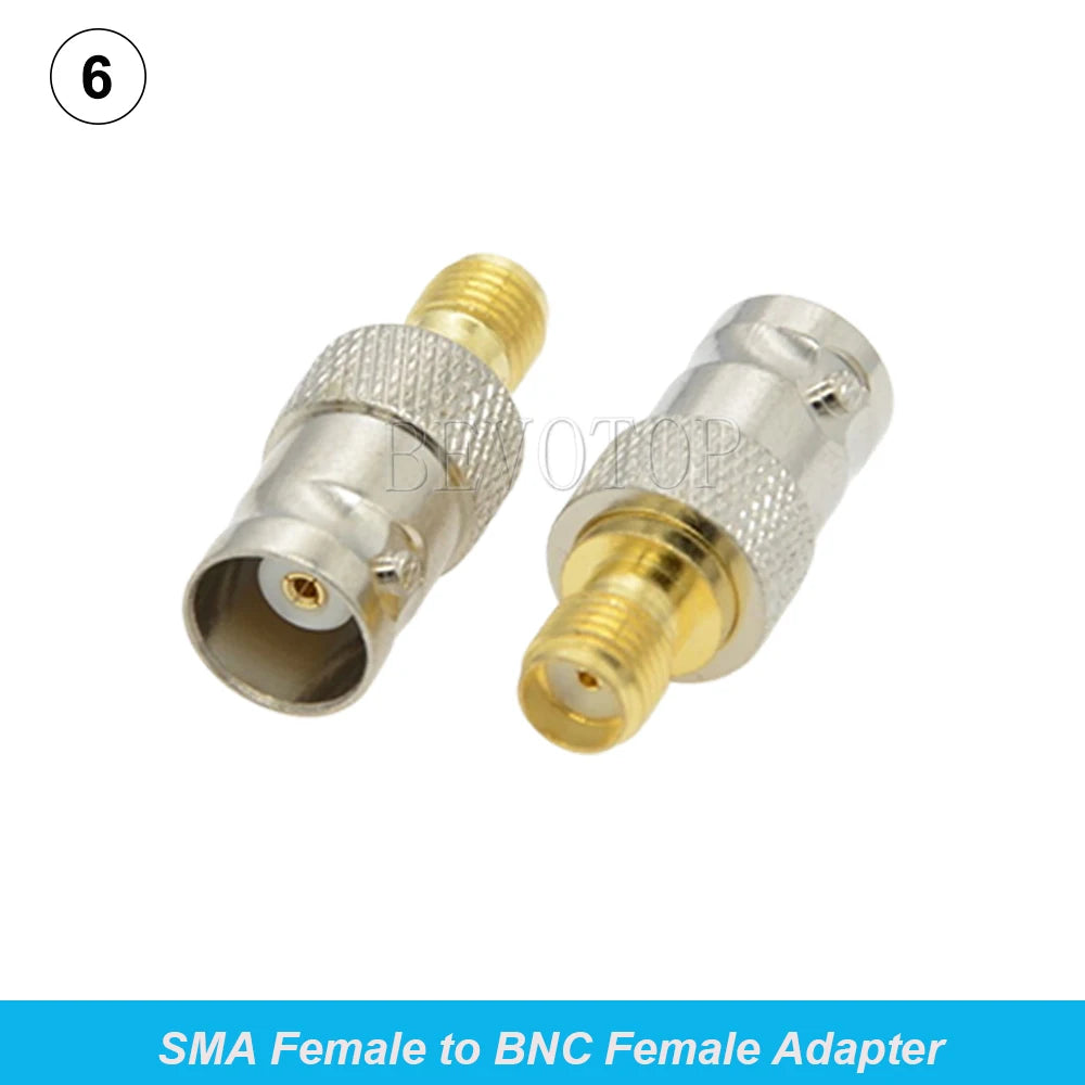 2PCS/Lot SMA Male/Female to BNC M/F Radio Antenna Adapter 50 Ohm RF Coax Converter M/F Radio Antenna Connectors Kit Coaxial