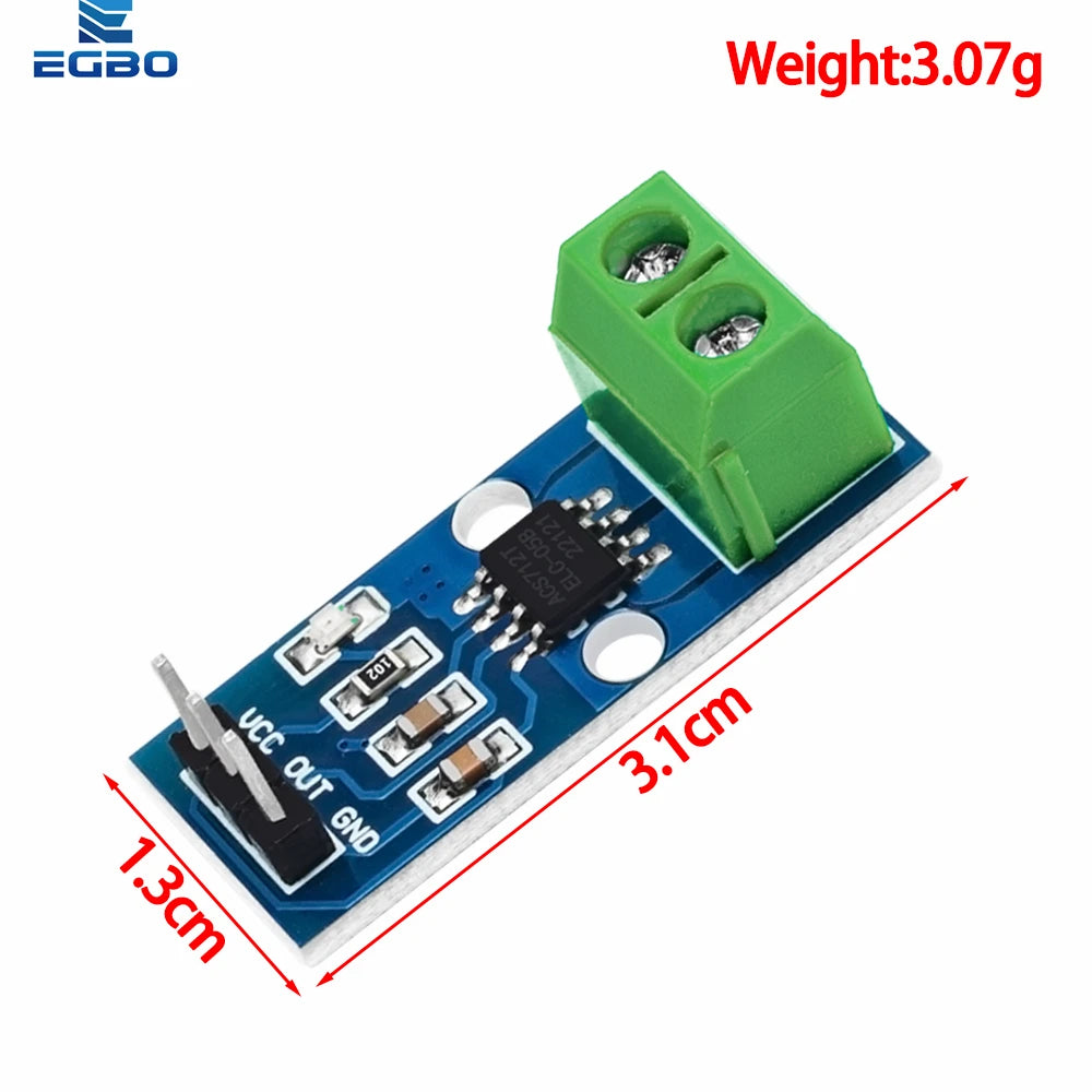 1~10PCS ACS712 5A 20A 30A  Range Hall Current Sensor Module ACS712 Module For Arduino 5A 20A 30A