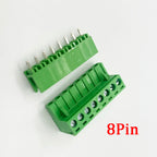 5Pair 5.08mm Pitch 2EDG Straight Pin PCB Screw Terminal Block 2/3/4/5/6/7/8/9/10/12Pin 300V 10A Wire Connector Plug-in Socket