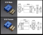 Cltgxdd 2/5/10pcs EC2 EC3 EC5 EC8 Banana Plug Battery Motor Male And Female Socket Aviation Model High Current Plug Connector