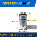 100uF CBB65 450V AC 40uF 45uF 50uF 60uF 65uF 70uF 80uF 90uF Motor Capacitor Air Conditioner Compressor Start Capacitor