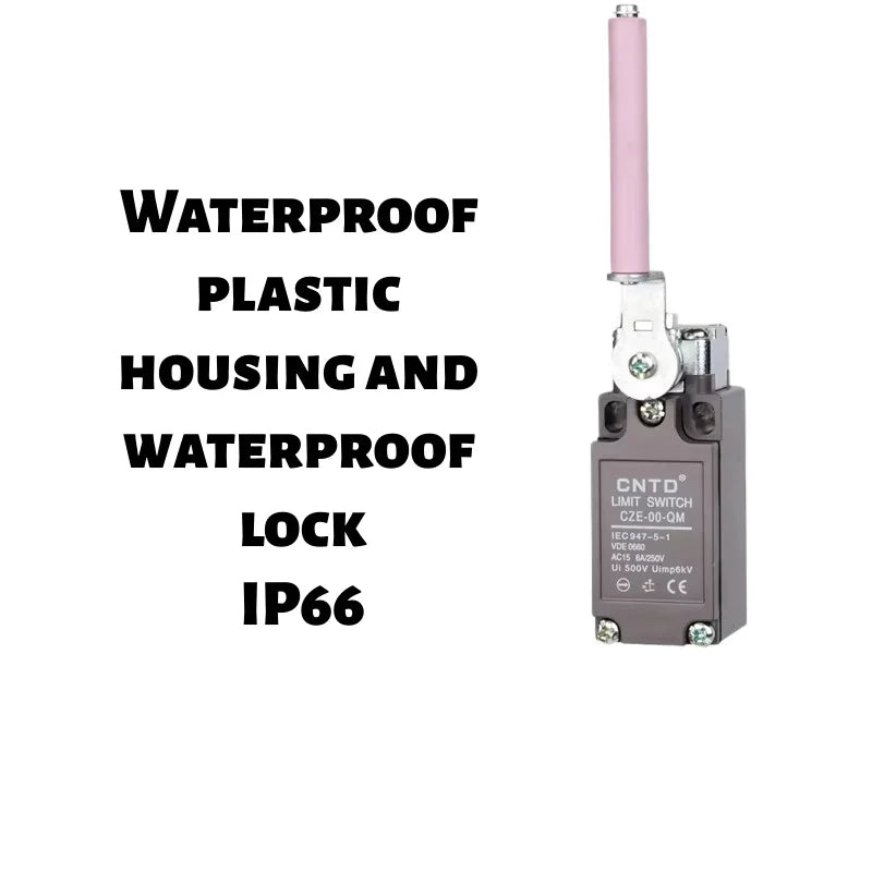 Limit Switch, CNTD CZE‑00‑QM plastic housing 1NO1NC contact, 6A 250VAC mechanical reset, position sensor for machine equipment i