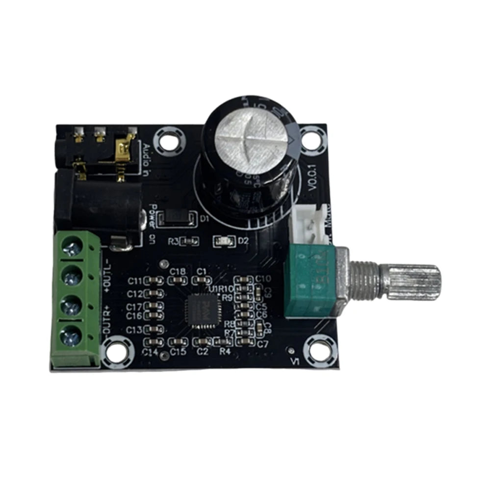PAM8610 Digital Power Amp Board Class D Audio Power Amplifier Board with Delay Dual Channel Multiple Protection Accessories