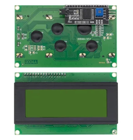 LCD2004+I2C Display Module 2004 20x4 2004A Blue Green Screen Character LCD IIC Serial Interface Adapter Module for Arduino