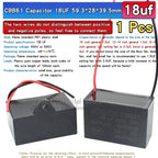 1pcs CBB61 Fan Starting Capacitor 450V 0.8/1/1.2/1.5/2/2.5/3/3.5/4/4.5/5/6/7/8/10/12/15/18/20UF Ceiling Fan Hood Motor Capacitor