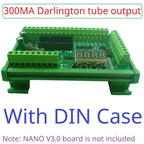 Arduino NANO V3.0 IO Board DC12V/24V RS485 8CH Relay 4-20mA 0-10V Analog Input Opto Isolated Simple PLC Timer Module