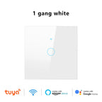 Work With Tuya WiFi Smart Touch Wall Switch RF433MHz 1/2/3/4 Gang Touch Sensor for LED Light Voice Control Alexa And Google Home