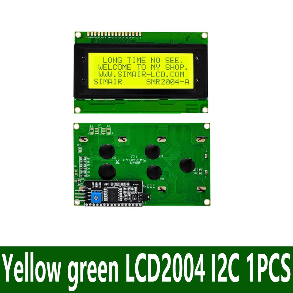 1PCS LCD2004+I2C 2004 20x4 2004A blue screen HD44780 Character LCD /w IIC/I2C Serial Interface Adapter Module For Arduino Module
