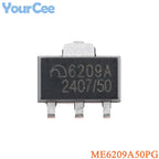 50Pcs ME6209A ME6209A30PG ME6209A40PG ME6209A45PG ME6209A50PG SOT-89-3 3V 4V 4.5V 5V 250mA Low Power LDO Chip Linear Regulator