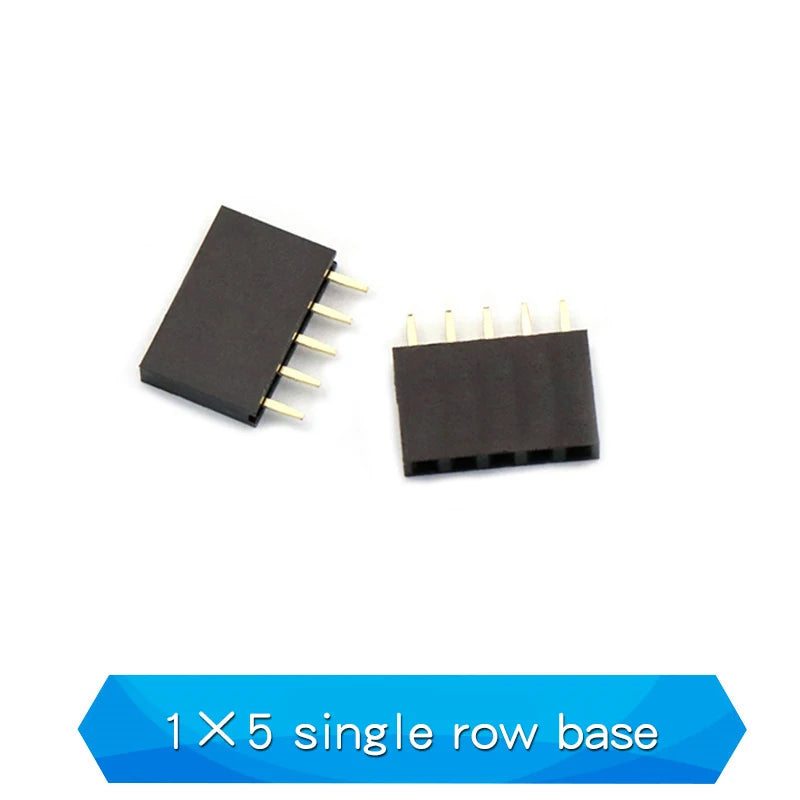 10PCS 2.54mm Pitch Single Row Female 2~13P PCB Socket Board Pin Header Connector Strip Pin Header