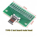 1Pcs Type-C Male to Female USB 3.1 Test PCB Board Adapter Type C 24P 2.54mm Connector Socket For Data Line Wire Cable Transfer