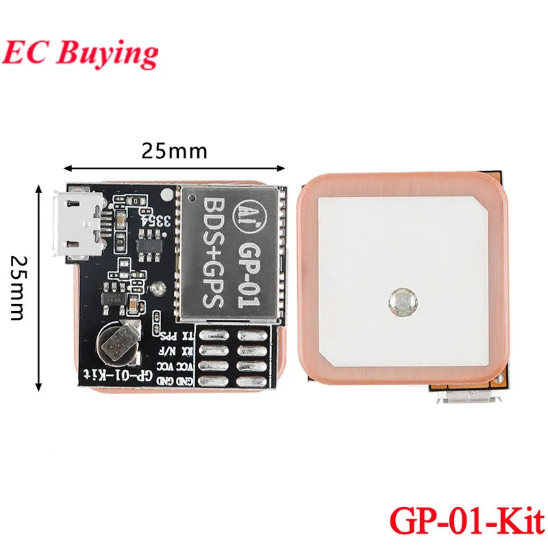 2Pcs/1pc GP-01 GP-02 Kit GPS+BDS Beidou Dual Mode Timing Satellite Positioning Navigation Module BG02-T Development Board