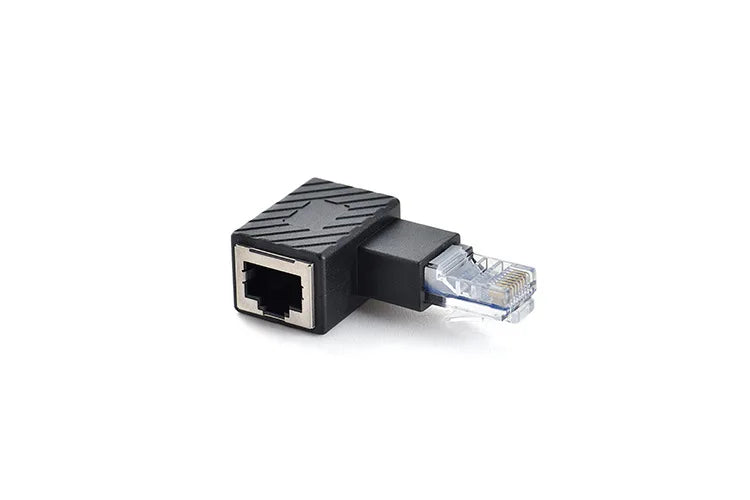 Up Down Left Right Angle Ethernet Adapter 90 Degree and 270 Degree RJ45 8P8C Ethernet Female To 8P8C Male Adapter